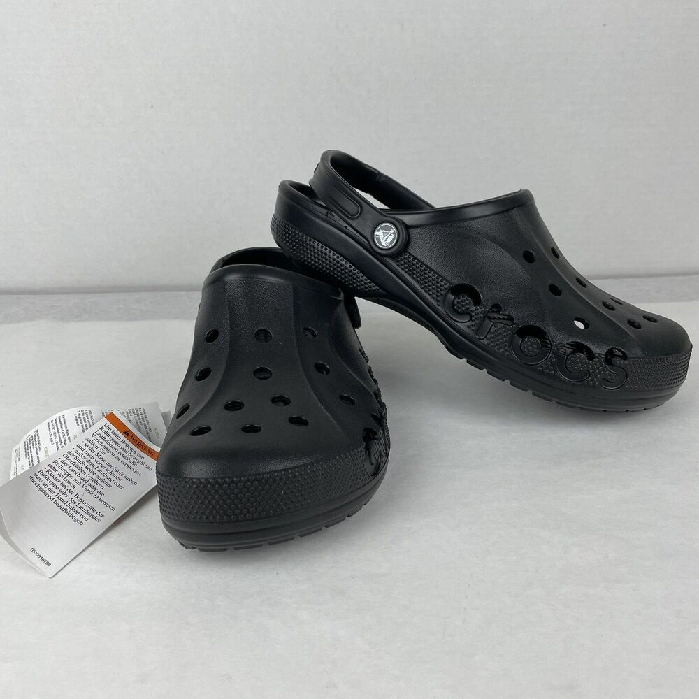 Crocs Baya Clog Slip On 10126-001 Black Men’s 9 Womens 11 New
